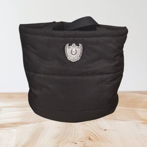 Victoria's Secret Black Quilted Tote with Crest